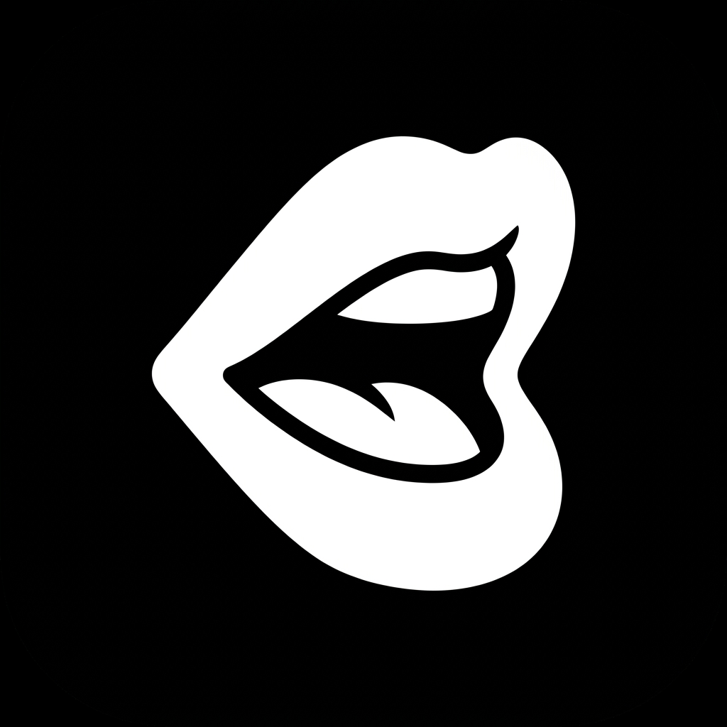 Chatsey Laughs White Lips Logo